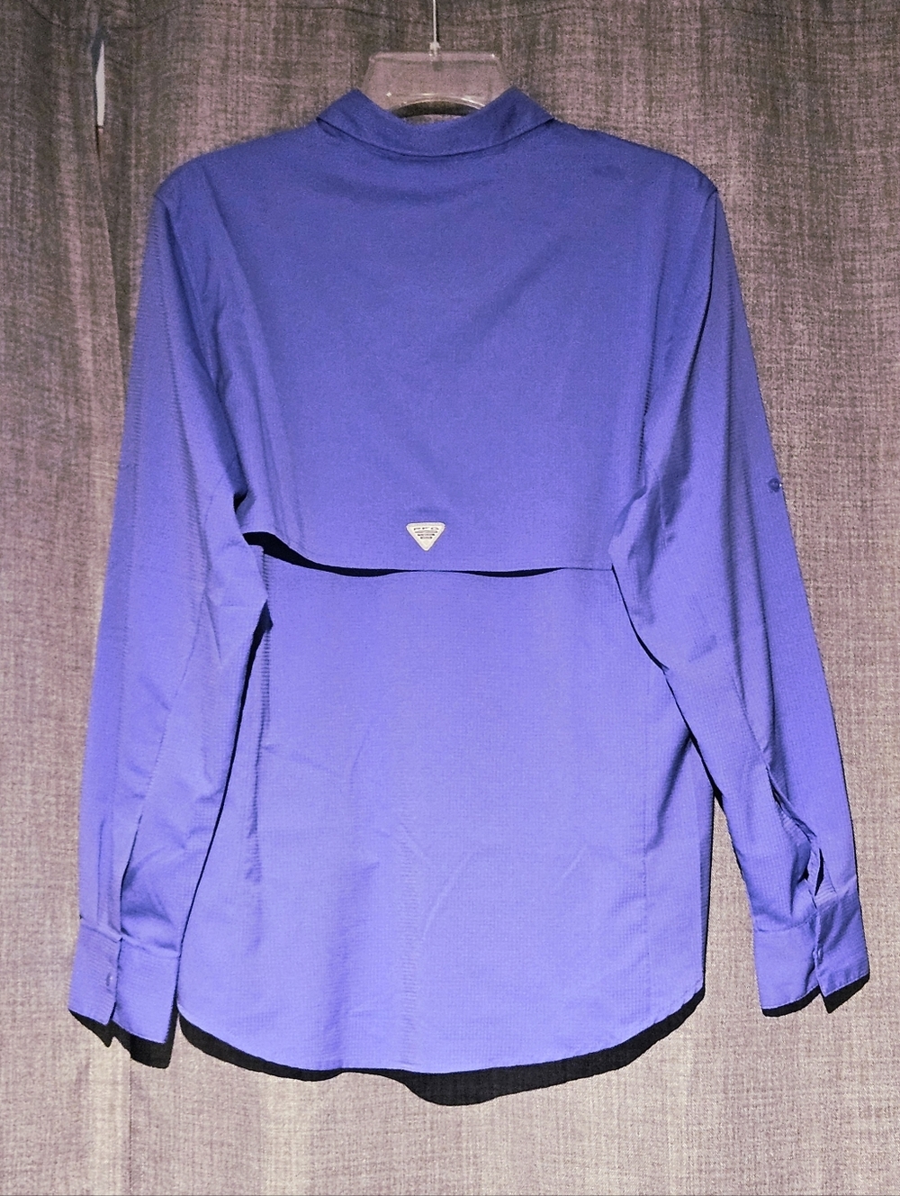 Columbia Women's Performance Fishing Gear Shirt Button Down Lavendar Size L - Picture 3 of 11